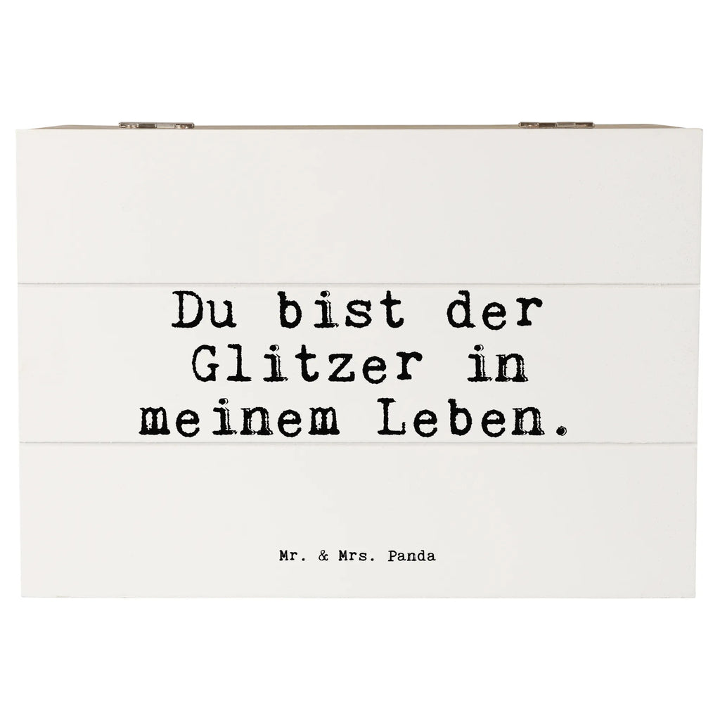 Skrzynia drewniana Du bist der Glitzer... Geschenkdose, Erinnerungsbox, Aufbewahrungsbox, Schatzkiste, Erinnerungskiste, Dekokiste, Holzkiste, XXL, Geschenkbox, Truhe, Schatulle, Kiste, Spruch, Sprüche, lustige Sprüche, Weisheiten, Zitate, Spruch Geschenke, Spruch Sprüche Weisheiten Zitate Lustig Weisheit Worte
