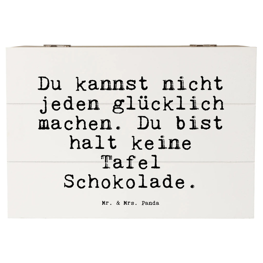 Holzkiste Sprüche und Zitate Du kannst nicht jeden glücklich machen. Du bist halt keine Tafel Schokolade. Truhe, Kiste, Erinnerungskiste, XXL, Schatzkiste, Dekokiste, Geschenkbox, Geschenkdose, Schatulle, Erinnerungsbox, Holzkiste, Aufbewahrungsbox, Spruch, Sprüche, lustige Sprüche, Weisheiten, Zitate, Spruch Geschenke, Spruch Sprüche Weisheiten Zitate Lustig Weisheit Worte