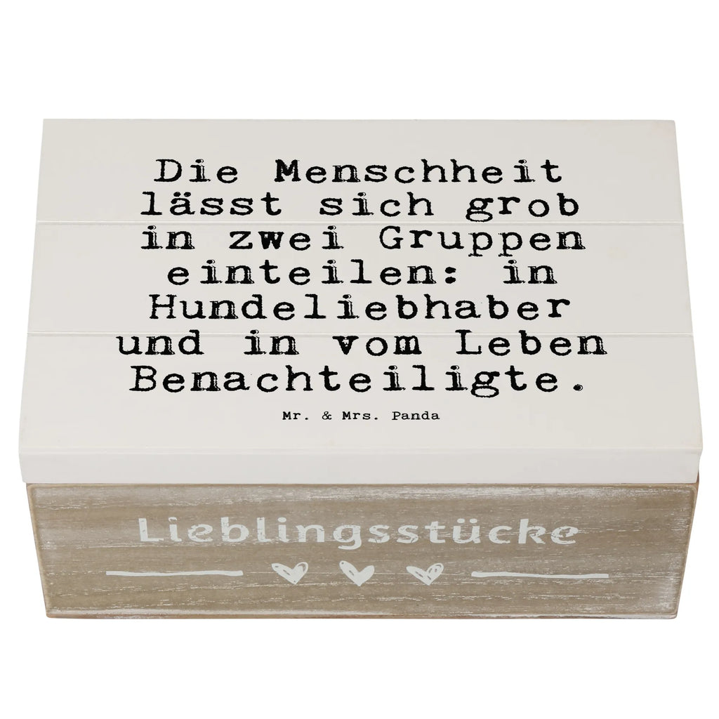 Wooden chest Die Menschheit lässt sich... XXL, Erinnerungsbox, Truhe, Aufbewahrungsbox, Geschenkdose, Erinnerungskiste, Kiste, Holzkiste, Dekokiste, Geschenkbox, Schatulle, Schatzkiste, Spruch, Sprüche, lustige Sprüche, Weisheiten, Zitate, Spruch Geschenke, Spruch Sprüche Weisheiten Zitate Lustig Weisheit Worte