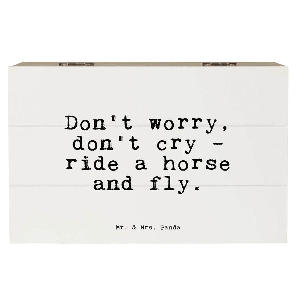 Skrzynia drewniana Don't worry, don't cry... Przysłowie, przysłowia, zabawne przysłowia, mądrości, cytaty, prezenty z przysłowiami