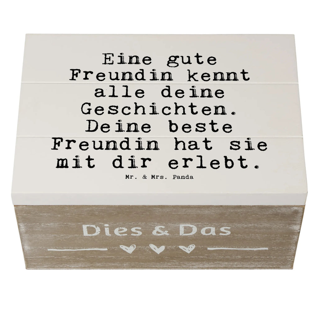 Holzkiste Sprüche und Zitate Eine gute Freundin kennt alle deine Geschichten. Deine beste Freundin hat sie mit dir erlebt. Truhe, Geschenkbox, Kiste, Schatzkiste, Erinnerungsbox, Dekokiste, Holzkiste, Erinnerungskiste, Geschenkdose, XXL, Aufbewahrungsbox, Schatulle, Spruch, Sprüche, lustige Sprüche, Weisheiten, Zitate, Spruch Geschenke, Spruch Sprüche Weisheiten Zitate Lustig Weisheit Worte