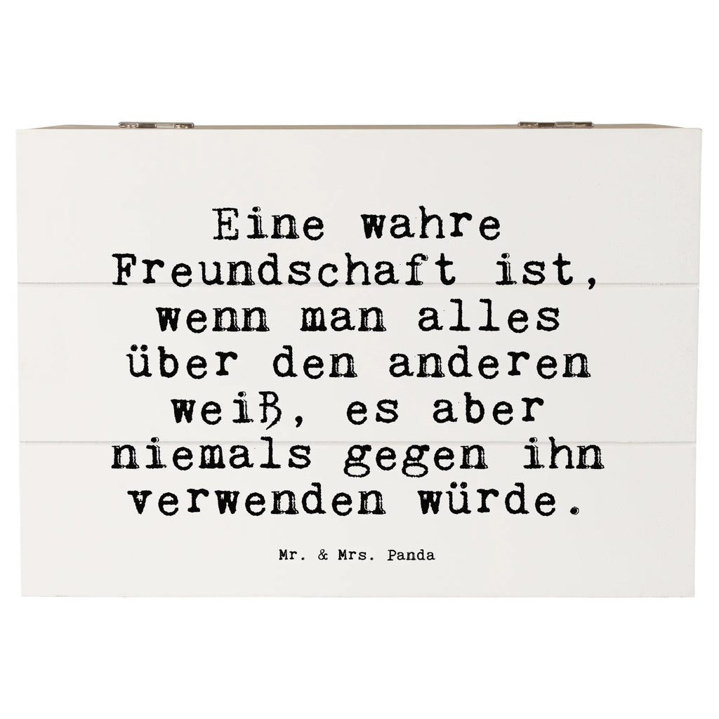 Wooden chest Eine wahre Freundschaft ist,... chest, box, XXL, memory box, Wooden box, casket, treasure chest, decorative box, storage box, saying, sayings, funny, wisdom, quotes, Sayings Proverbs Wisdom Quotes Funny Wisdom Words