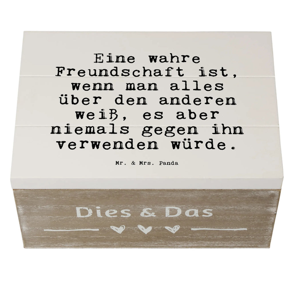 Wooden chest Eine wahre Freundschaft ist,... chest, box, XXL, memory box, Wooden box, casket, treasure chest, decorative box, storage box, saying, sayings, funny, wisdom, quotes, Sayings Proverbs Wisdom Quotes Funny Wisdom Words