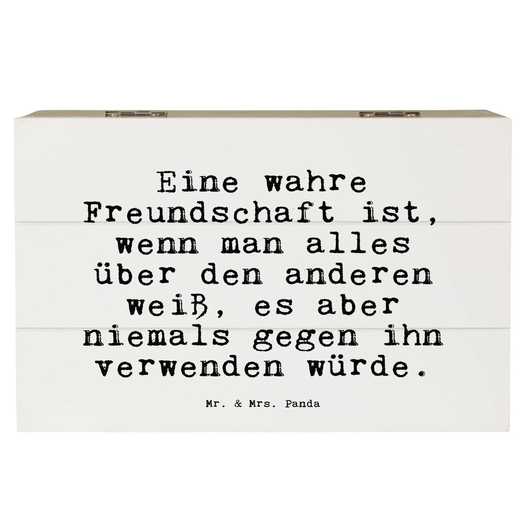 Wooden chest Eine wahre Freundschaft ist,... chest, box, XXL, memory box, Wooden box, casket, treasure chest, decorative box, storage box, saying, sayings, funny, wisdom, quotes, Sayings Proverbs Wisdom Quotes Funny Wisdom Words