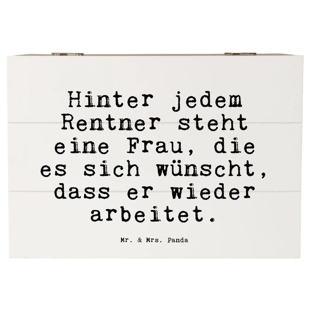 Wooden chest Hinter jedem Rentner steht... XXL, casket, treasure chest, storage box, memory box, decorative box, chest, box, Wooden box, saying, sayings, funny, wisdom, quotes, Sayings Proverbs Wisdom Quotes Funny Wisdom Words
