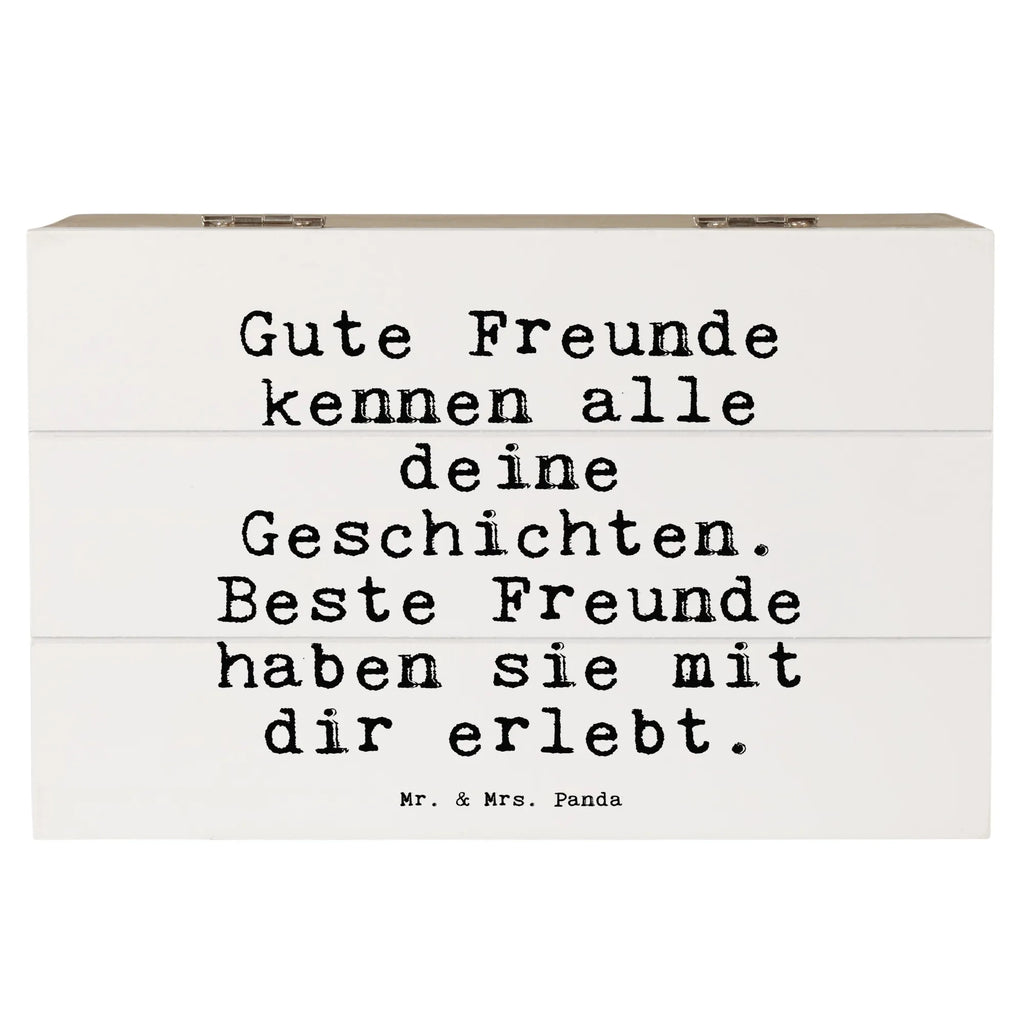 Skrzynia drewniana Gute Freunde kennen alle... Holzkiste, Kiste, Schatulle, Geschenkdose, Erinnerungsbox, Erinnerungskiste, Schatzkiste, Dekokiste, Geschenkbox, XXL, Truhe, Aufbewahrungsbox, Spruch, Sprüche, lustige Sprüche, Weisheiten, Zitate, Spruch Geschenke, Spruch Sprüche Weisheiten Zitate Lustig Weisheit Worte