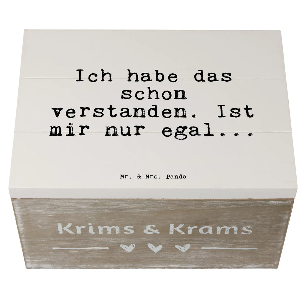 Wooden chest Ich habe das schon... Wooden box, chest, decorative box, box, casket, XXL, storage box, memory box, treasure chest, saying, sayings, funny, wisdom, quotes, Sayings Proverbs Wisdom Quotes Funny Wisdom Words