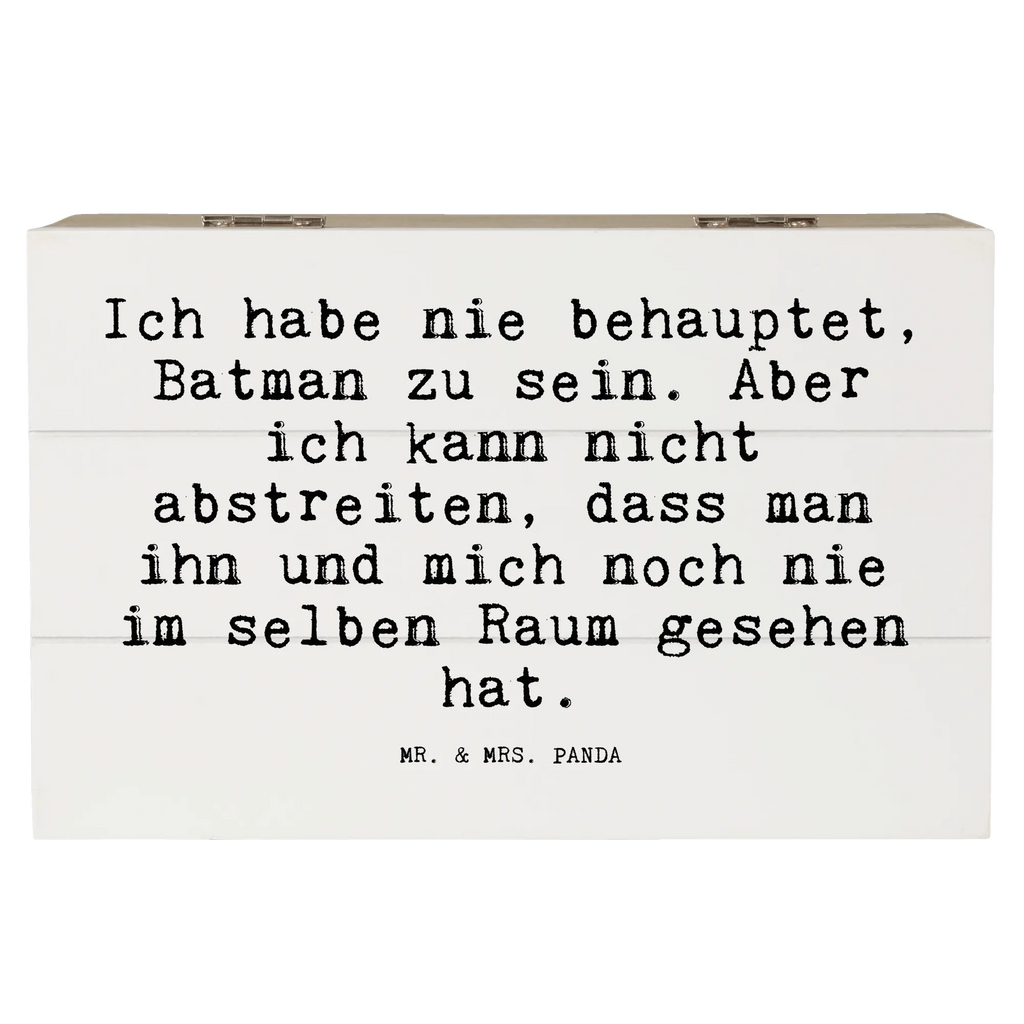 Holzkiste Sprüche und Zitate Ich habe nie behauptet, Batman zu sein. Aber ich kann nicht abstreiten, dass man ihn und mich noch nie im selben Raum gesehen hat. Aufbewahrungsbox, Erinnerungskiste, Erinnerungsbox, Geschenkbox, XXL, Schatulle, Holzkiste, Geschenkdose, Schatzkiste, Dekokiste, Kiste, Truhe, Spruch, Sprüche, lustige Sprüche, Weisheiten, Zitate, Spruch Geschenke, Spruch Sprüche Weisheiten Zitate Lustig Weisheit Worte