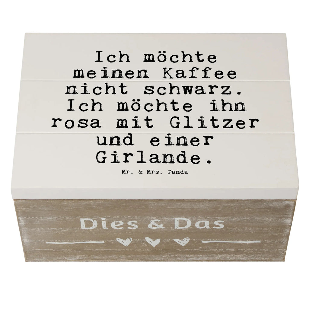 Wooden chest Ich möchte meinen Kaffee... memory box, casket, chest, XXL, box, storage box, decorative box, treasure chest, Wooden box, saying, sayings, funny, wisdom, quotes, Sayings Proverbs Wisdom Quotes Funny Wisdom Words