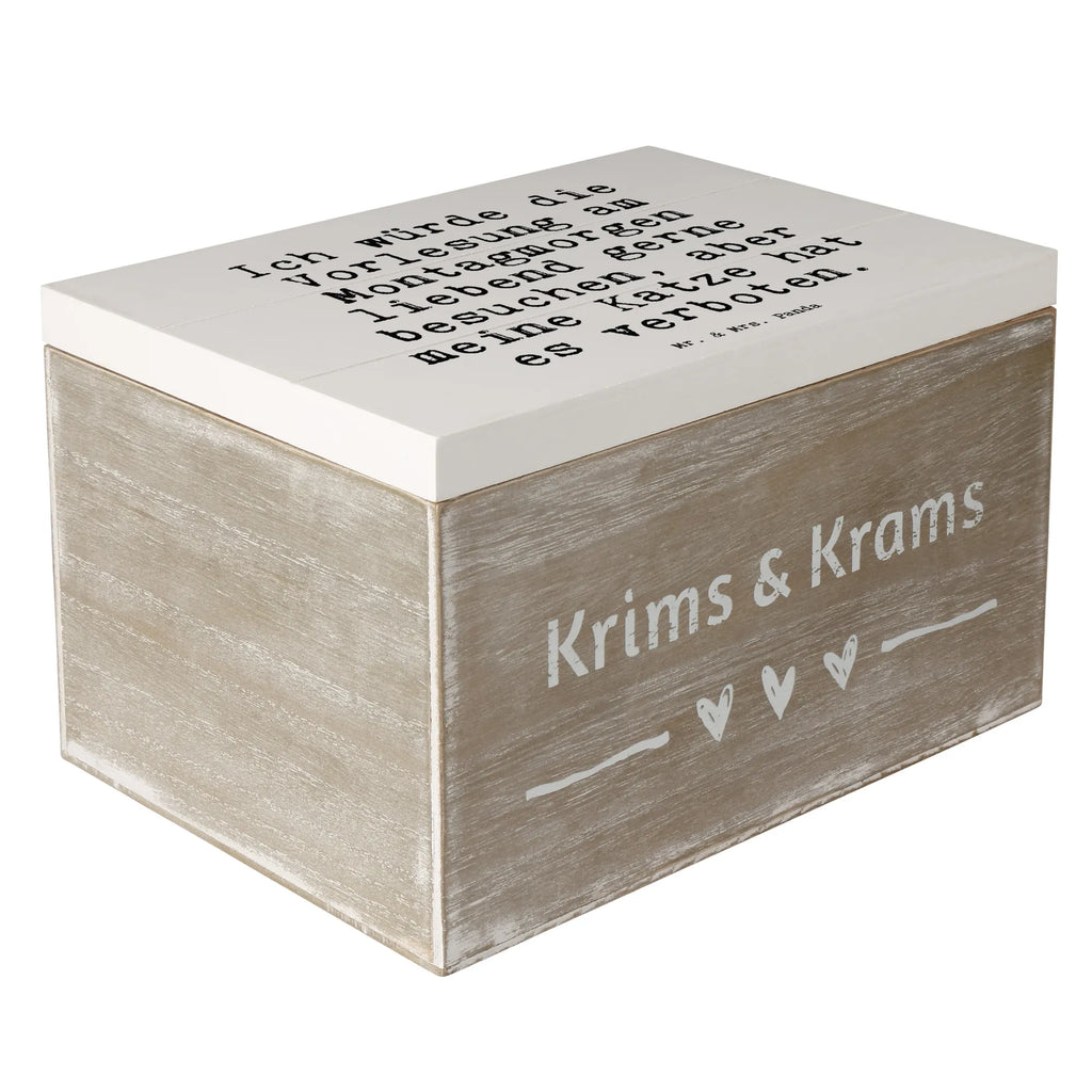Wooden chest Ich würde die Vorlesung... box, treasure chest, decorative box, chest, casket, storage box, XXL, Wooden box, memory box, saying, sayings, funny, wisdom, quotes, Sayings Proverbs Wisdom Quotes Funny Wisdom Words