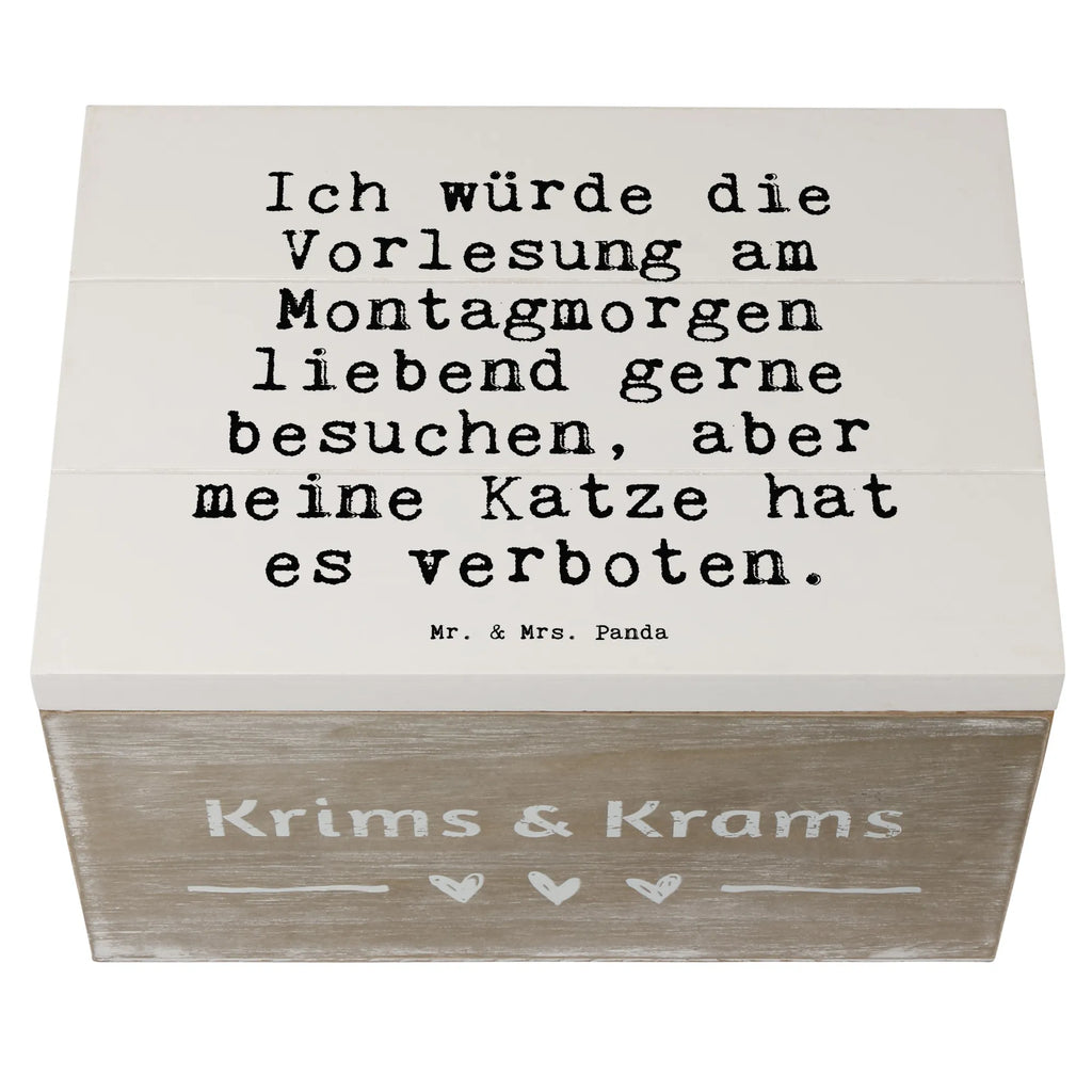 Wooden chest Ich würde die Vorlesung... box, treasure chest, decorative box, chest, casket, storage box, XXL, Wooden box, memory box, saying, sayings, funny, wisdom, quotes, Sayings Proverbs Wisdom Quotes Funny Wisdom Words