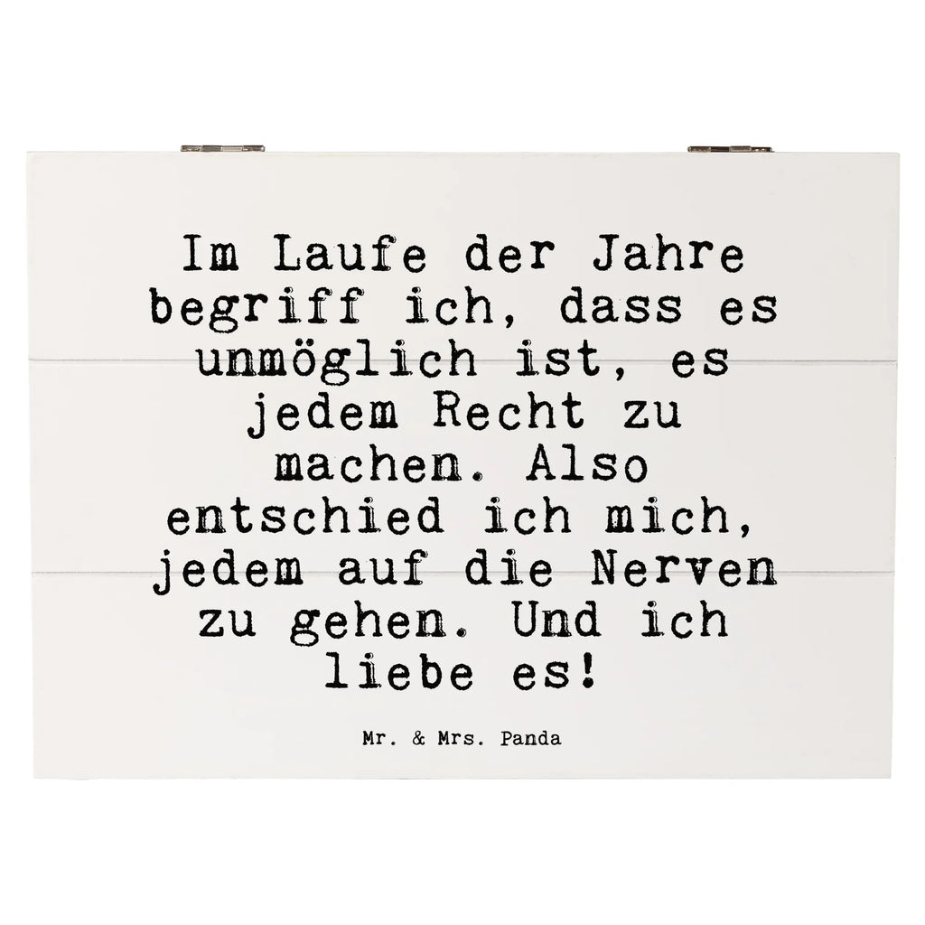 Skrzynia drewniana Im Laufe der Jahre... Przysłowie, przysłowia, zabawne przysłowia, mądrości, cytaty, prezenty z przysłowiami