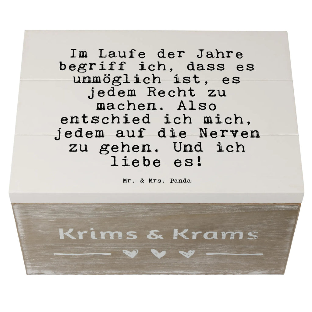 Skrzynia drewniana Im Laufe der Jahre... Przysłowie, przysłowia, zabawne przysłowia, mądrości, cytaty, prezenty z przysłowiami