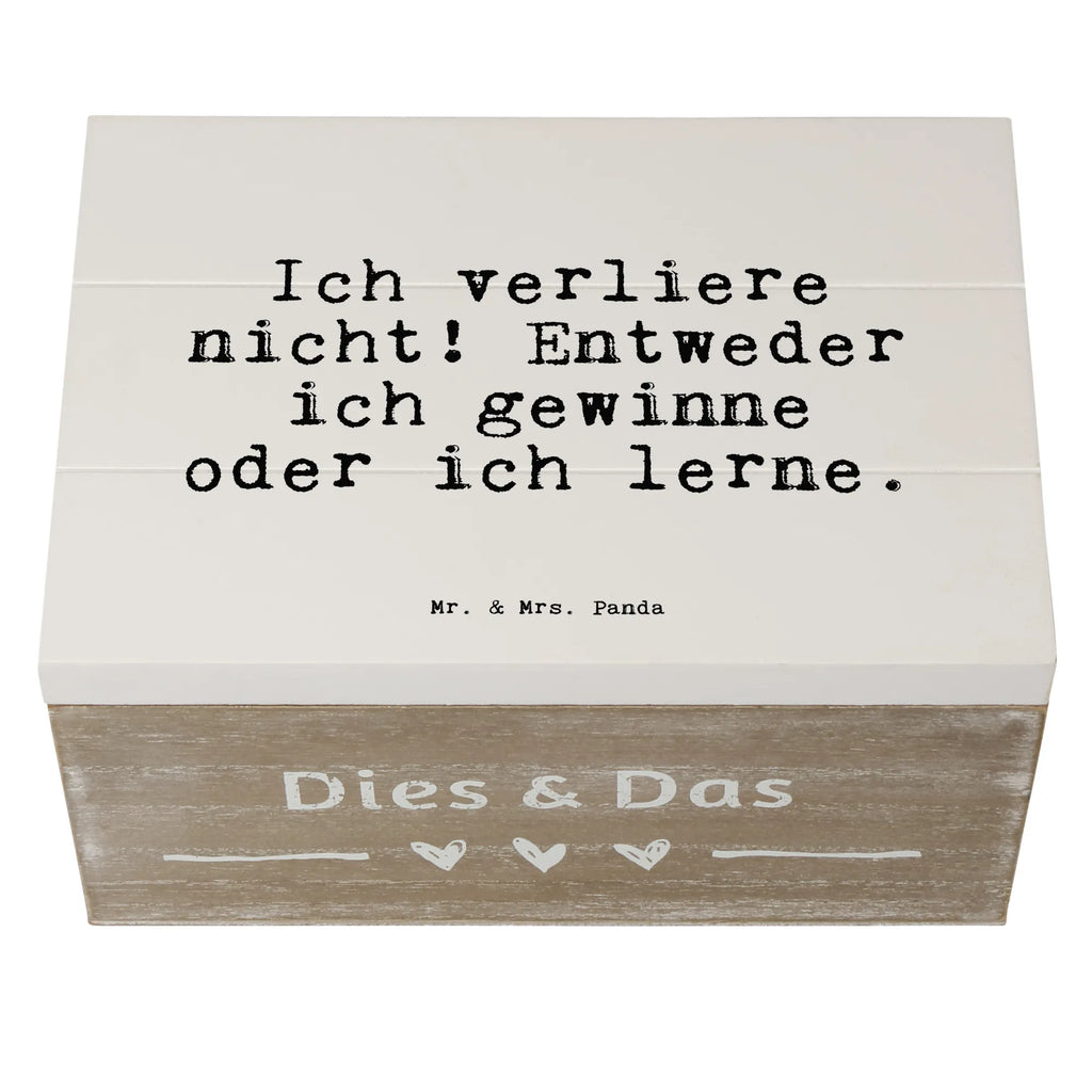 Skrzynia drewniana Ich verliere nicht! Entweder... Dekokiste, Geschenkbox, Schatzkiste, Erinnerungsbox, Erinnerungskiste, XXL, Geschenkdose, Holzkiste, Schatulle, Kiste, Aufbewahrungsbox, Truhe, Spruch, Sprüche, lustige Sprüche, Weisheiten, Zitate, Spruch Geschenke, Spruch Sprüche Weisheiten Zitate Lustig Weisheit Worte