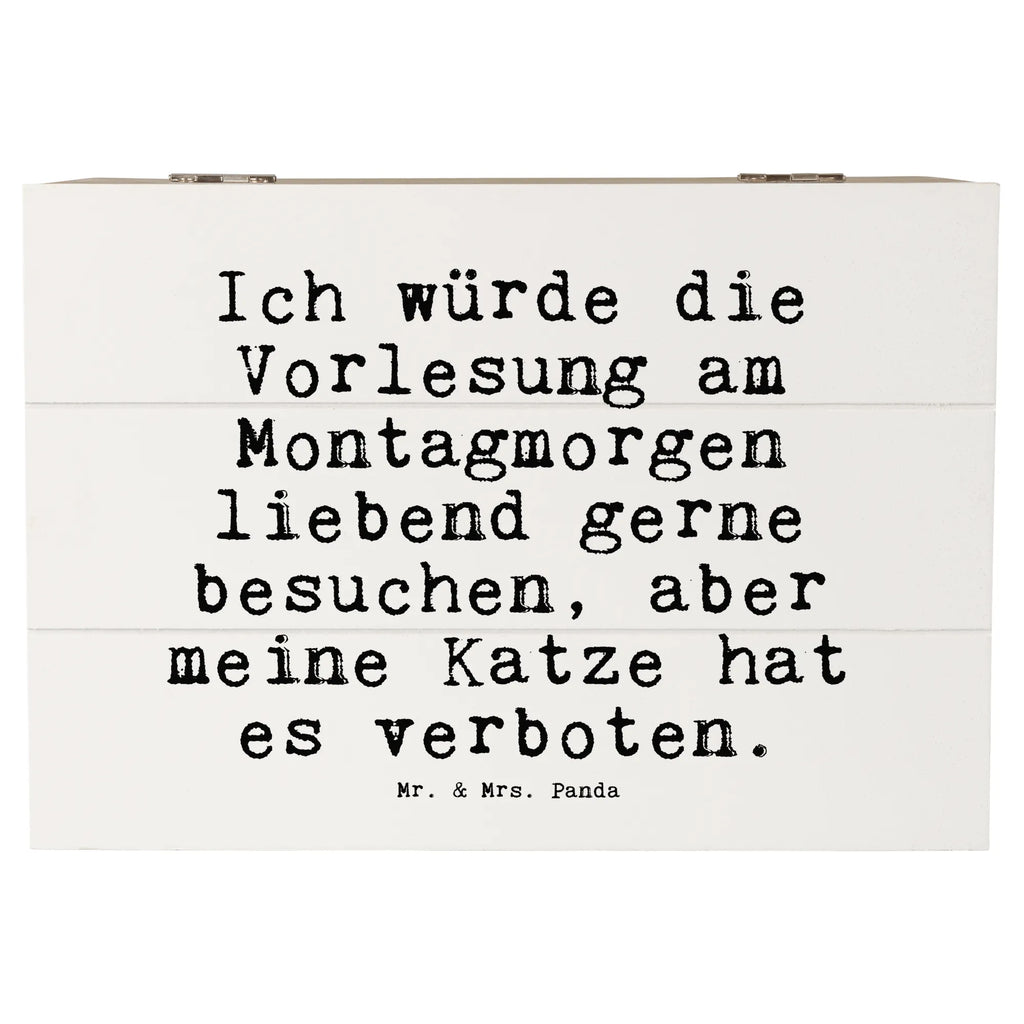 Wooden chest Ich würde die Vorlesung... box, treasure chest, decorative box, chest, casket, storage box, XXL, Wooden box, memory box, saying, sayings, funny, wisdom, quotes, Sayings Proverbs Wisdom Quotes Funny Wisdom Words