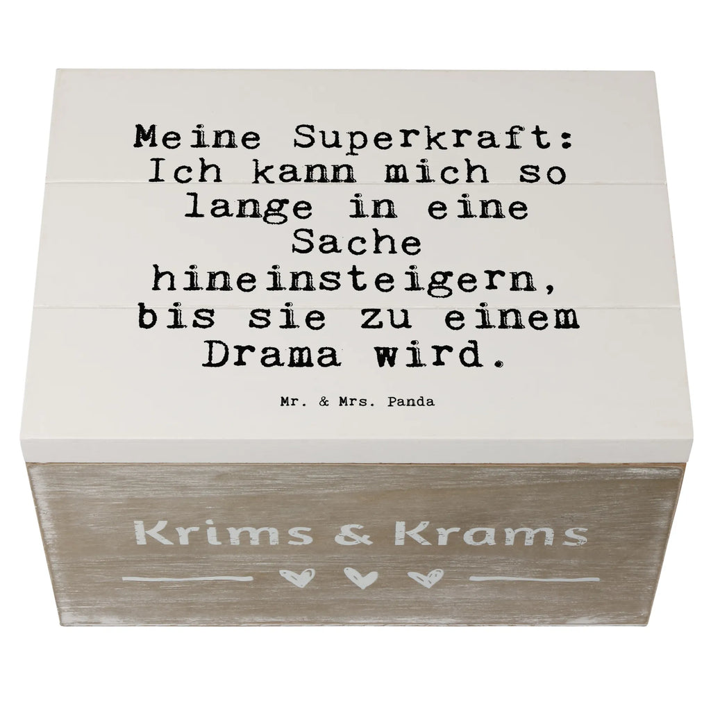 Wooden chest Meine Superkraft: Ich kann... Wooden box, memory box, XXL, casket, storage box, chest, treasure chest, box, decorative box, saying, sayings, funny, wisdom, quotes, Sayings Proverbs Wisdom Quotes Funny Wisdom Words