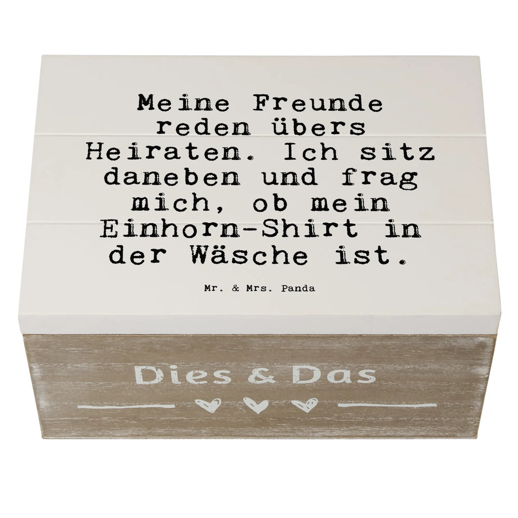 Skrzynia drewniana Meine Freunde reden übers... Przysłowie, przysłowia, zabawne przysłowia, mądrości, cytaty, prezenty z przysłowiami