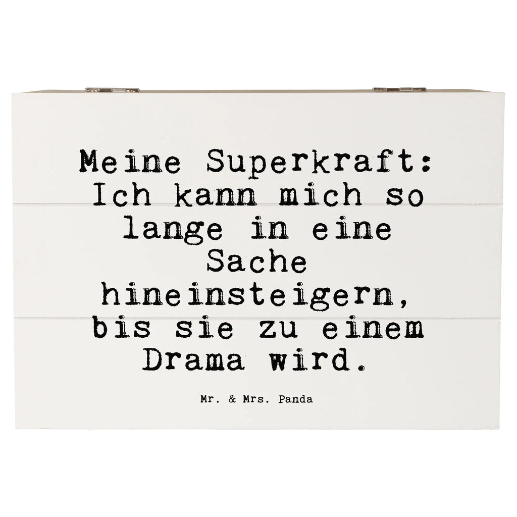 Wooden chest Meine Superkraft: Ich kann... Wooden box, memory box, XXL, casket, storage box, chest, treasure chest, box, decorative box, saying, sayings, funny, wisdom, quotes, Sayings Proverbs Wisdom Quotes Funny Wisdom Words