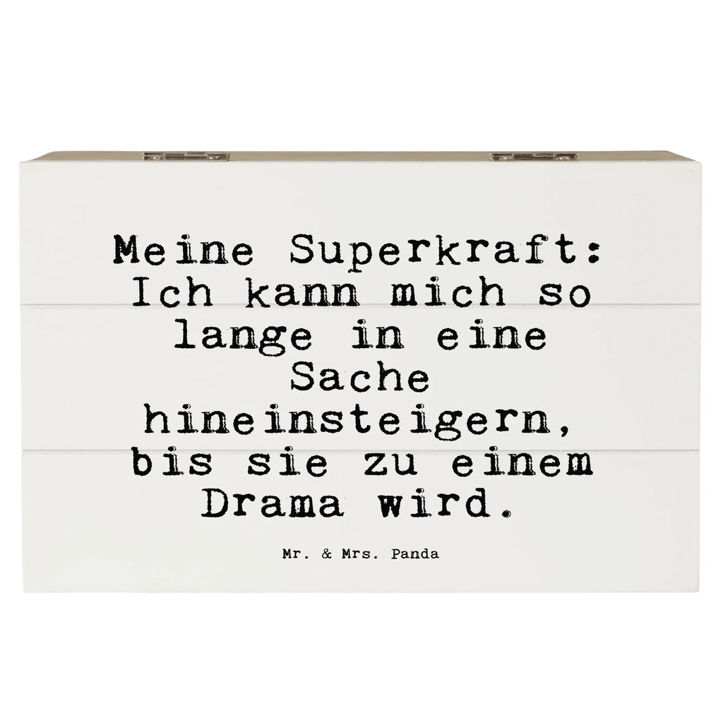 Wooden chest Meine Superkraft: Ich kann... Wooden box, memory box, XXL, casket, storage box, chest, treasure chest, box, decorative box, saying, sayings, funny, wisdom, quotes, Sayings Proverbs Wisdom Quotes Funny Wisdom Words
