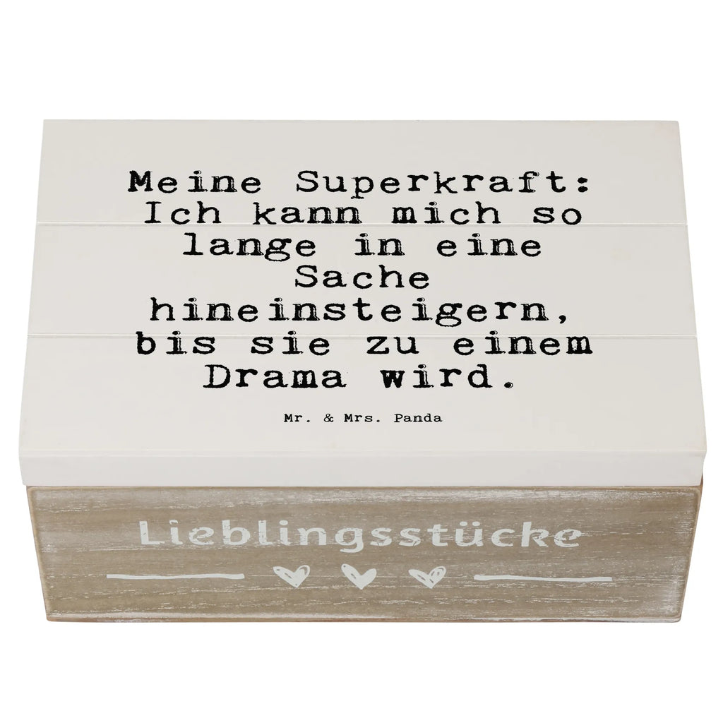 Wooden chest Meine Superkraft: Ich kann... Wooden box, memory box, XXL, casket, storage box, chest, treasure chest, box, decorative box, saying, sayings, funny, wisdom, quotes, Sayings Proverbs Wisdom Quotes Funny Wisdom Words