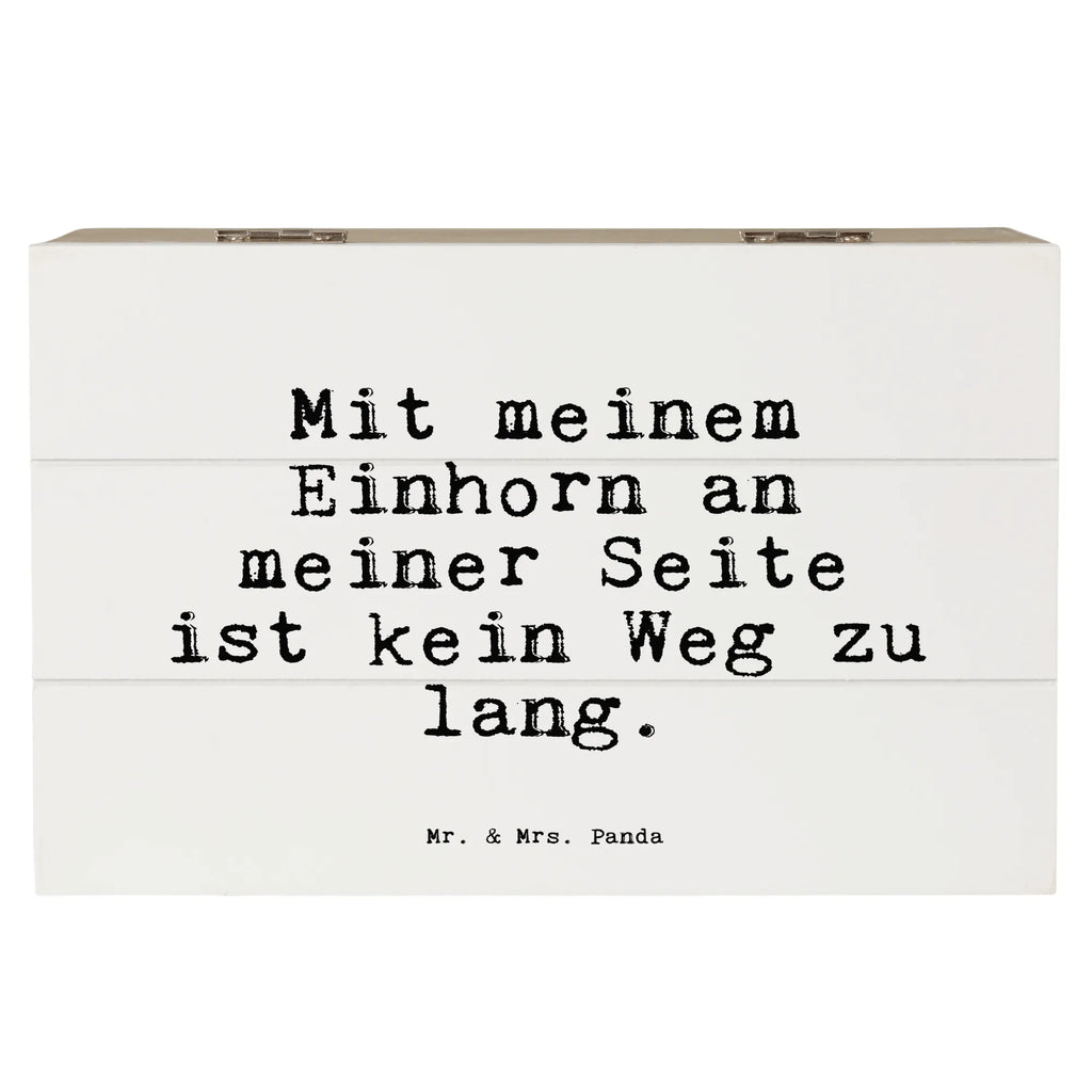 Skrzynia drewniana Mit meinem Einhorn an... Przysłowie, przysłowia, zabawne przysłowia, mądrości, cytaty, prezenty z przysłowiami