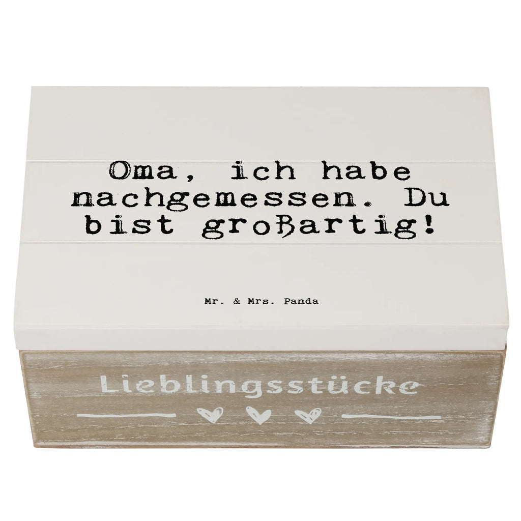 Skrzynia drewniana Oma, ich habe nachgemessen.... Dekokiste, Erinnerungsbox, Truhe, Erinnerungskiste, Geschenkbox, XXL, Schatulle, Geschenkdose, Kiste, Schatzkiste, Holzkiste, Aufbewahrungsbox, Spruch, Sprüche, lustige Sprüche, Weisheiten, Zitate, Spruch Geschenke, Spruch Sprüche Weisheiten Zitate Lustig Weisheit Worte
