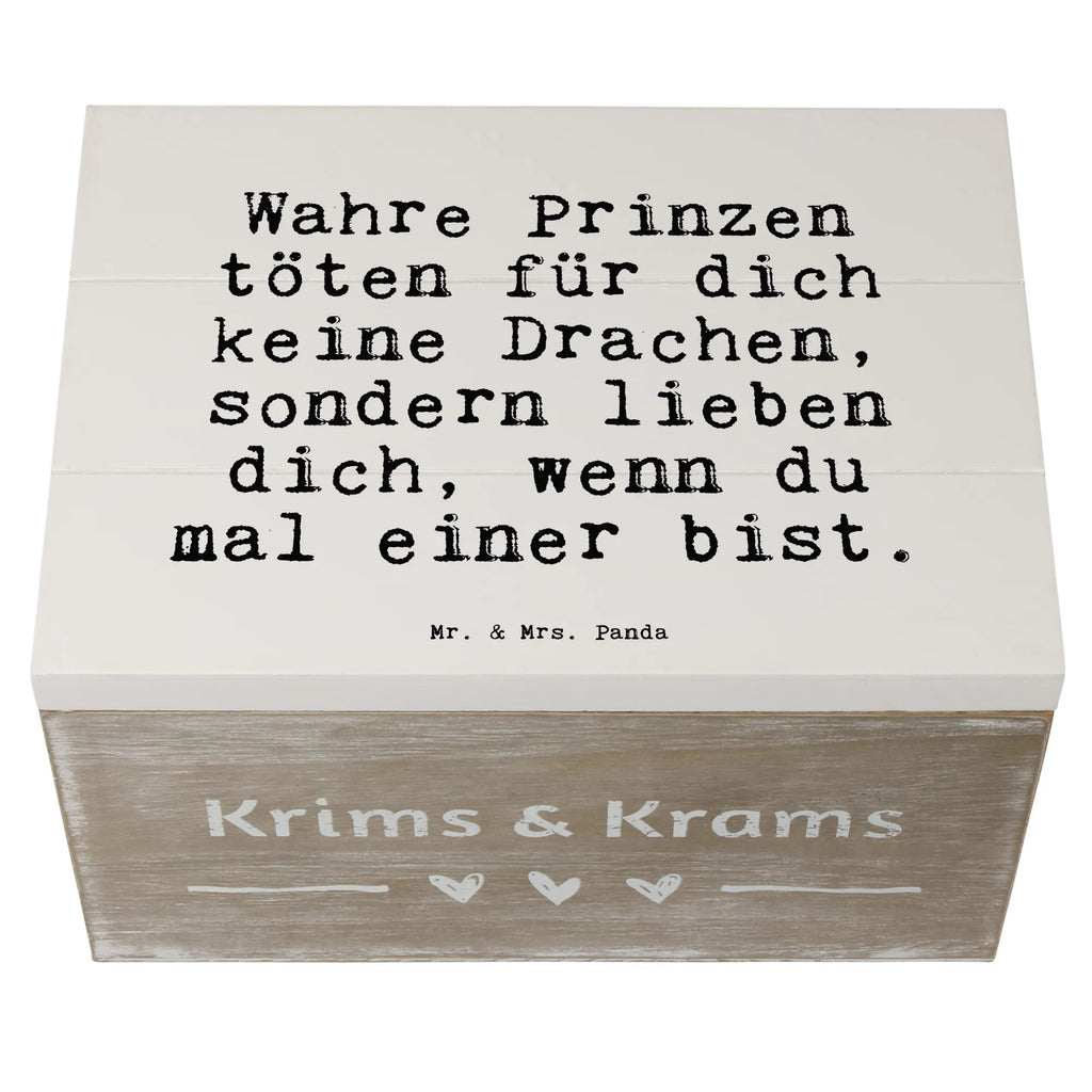 Wooden chest Wahre Prinzen töten für... XXL, Dekokiste, Geschenkdose, Schatulle, Schatzkiste, Aufbewahrungsbox, Geschenkbox, Kiste, Holzkiste, Erinnerungskiste, Truhe, Erinnerungsbox, Spruch, Sprüche, lustige Sprüche, Weisheiten, Zitate, Spruch Geschenke, Spruch Sprüche Weisheiten Zitate Lustig Weisheit Worte