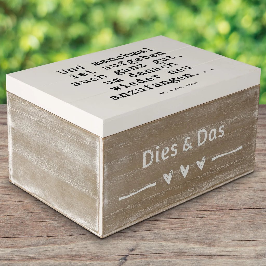 Wooden chest Und manchmal ist aufgeben... memory box, decorative box, chest, XXL, storage box, casket, box, Wooden box, treasure chest, saying, sayings, funny, wisdom, quotes, Sayings Proverbs Wisdom Quotes Funny Wisdom Words