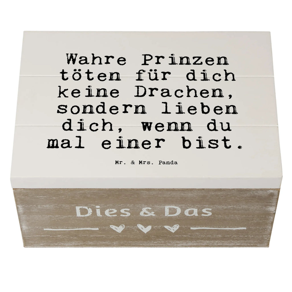 Wooden chest Wahre Prinzen töten für... XXL, Dekokiste, Geschenkdose, Schatulle, Schatzkiste, Aufbewahrungsbox, Geschenkbox, Kiste, Holzkiste, Erinnerungskiste, Truhe, Erinnerungsbox, Spruch, Sprüche, lustige Sprüche, Weisheiten, Zitate, Spruch Geschenke, Spruch Sprüche Weisheiten Zitate Lustig Weisheit Worte
