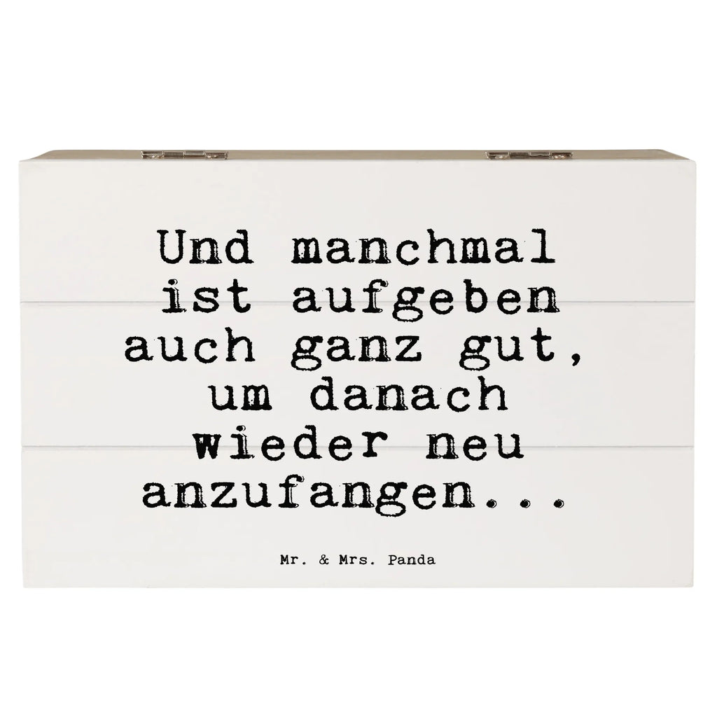 Wooden chest Und manchmal ist aufgeben... memory box, decorative box, chest, XXL, storage box, casket, box, Wooden box, treasure chest, saying, sayings, funny, wisdom, quotes, Sayings Proverbs Wisdom Quotes Funny Wisdom Words