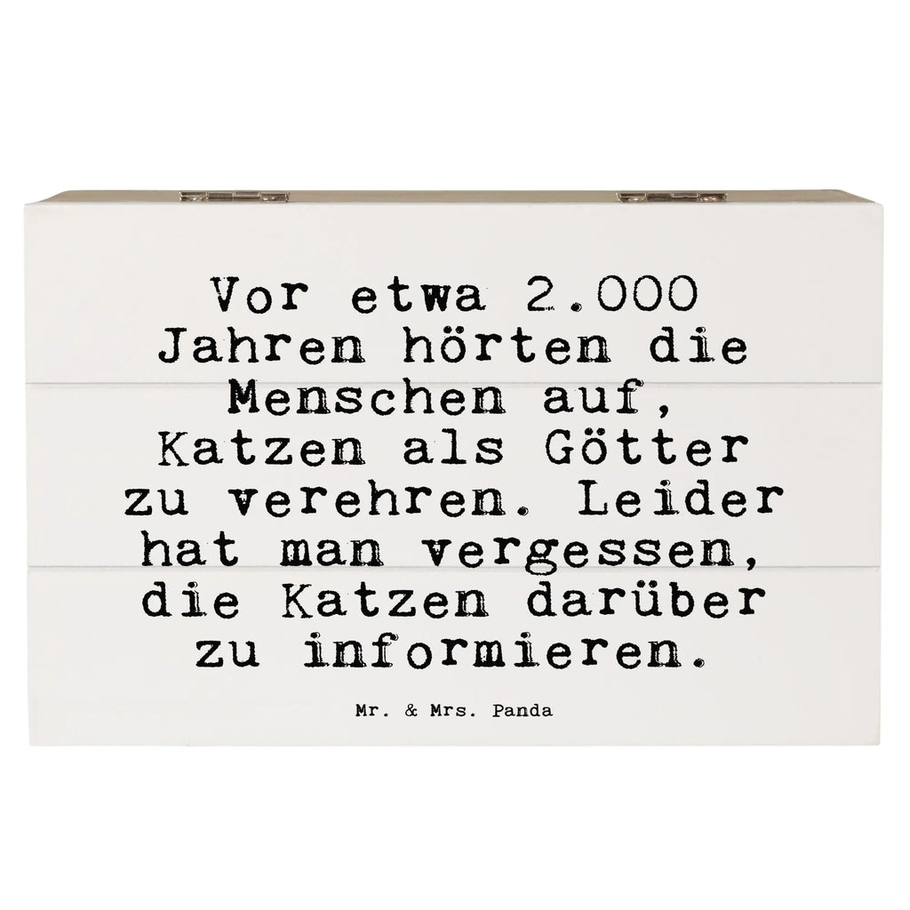 Holzkiste Sprüche und Zitate Vor etwa 2.000 Jahren hörten die Menschen auf, Katzen als Götter zu verehren. Leider hat man vergessen, die Katzen darüber zu informieren. Geschenkbox, Schatzkiste, Truhe, XXL, Erinnerungsbox, Dekokiste, Geschenkdose, Holzkiste, Kiste, Schatulle, Erinnerungskiste, Aufbewahrungsbox, Spruch, Sprüche, lustige Sprüche, Weisheiten, Zitate, Spruch Geschenke, Spruch Sprüche Weisheiten Zitate Lustig Weisheit Worte