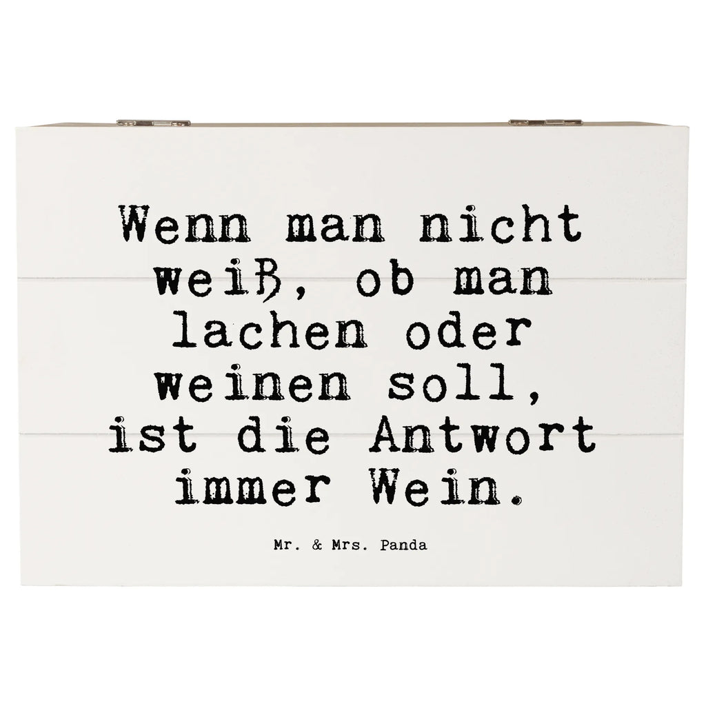 Holzkiste Sprüche und Zitate Wenn man nicht weiß, ob man lachen oder weinen soll, ist die Antwort immer Wein. Erinnerungsbox, Schatulle, Schatzkiste, Dekokiste, Holzkiste, Kiste, Erinnerungskiste, Truhe, Geschenkbox, XXL, Aufbewahrungsbox, Geschenkdose, Spruch, Sprüche, lustige Sprüche, Weisheiten, Zitate, Spruch Geschenke, Spruch Sprüche Weisheiten Zitate Lustig Weisheit Worte