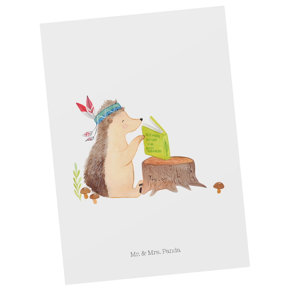 Postcard Hedgehog feather headdress Einladungskarte, Einladungskarten Geburtstag, Grußkarte, Einladung, Dankeskarte, Ansichtskarten, Karte, Ansichtskarte, Postkarte, Geburtstagskarte, Geschenkkarte, Einladung Geburtstag, Waldtiere, Tiere, Indianer, Abenteuer, Lagerfeuer, Igel, Camping