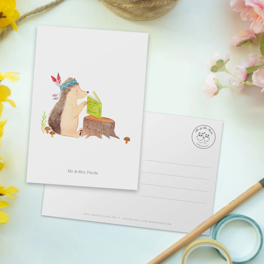 Postcard Hedgehog feather headdress Einladungskarte, Einladungskarten Geburtstag, Grußkarte, Einladung, Dankeskarte, Ansichtskarten, Karte, Ansichtskarte, Postkarte, Geburtstagskarte, Geschenkkarte, Einladung Geburtstag, Waldtiere, Tiere, Indianer, Abenteuer, Lagerfeuer, Igel, Camping
