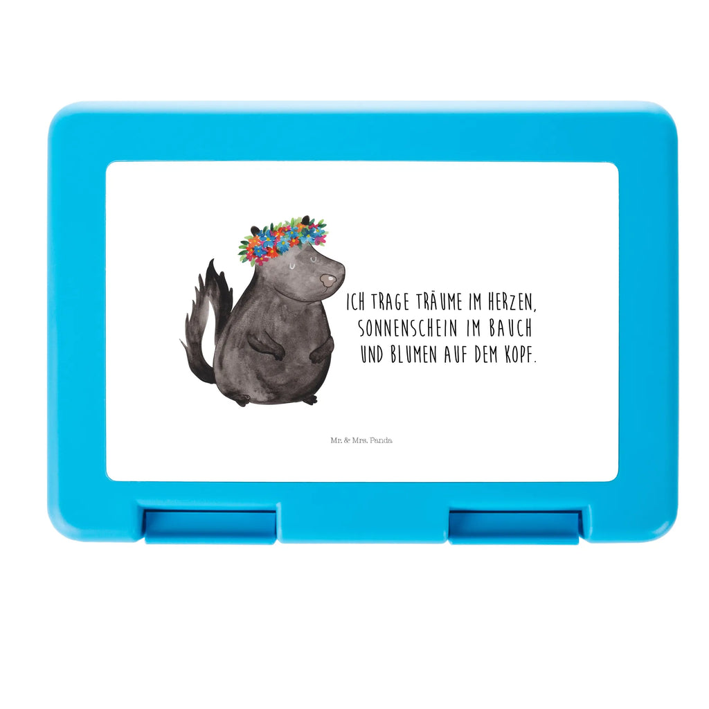 Pudełko na kanapki skunks dziewczynka Brotbox, Snackbox, Lunch box, Butterbrotdose, Brotzeitbox, Stinktier, Skunk, Wildtier, Raubtier, Stinker, Stinki, Yoga, Namaste, Lebe, Liebe, Lache