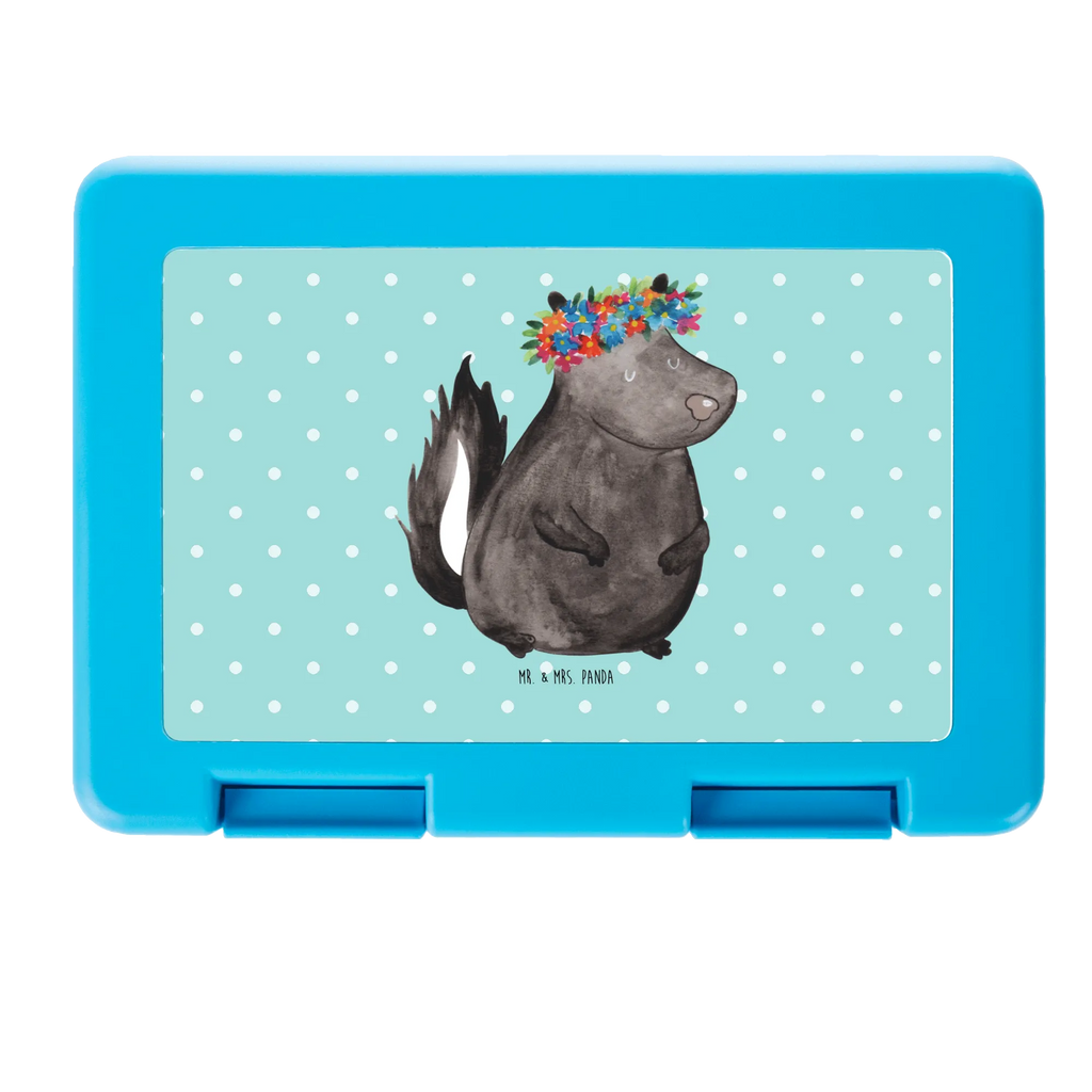 Pudełko na kanapki skunks dziewczynka Brotbox, Snackbox, Lunch box, Butterbrotdose, Brotzeitbox, Stinktier, Skunk, Wildtier, Raubtier, Stinker, Stinki, Yoga, Namaste, Lebe, Liebe, Lache
