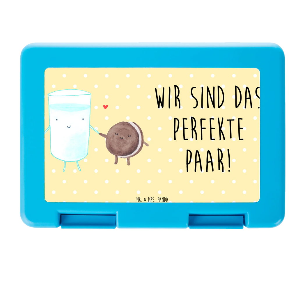 Pudełko na kanapki mleko ciastko Brotbox, Snackbox, Lunch box, Butterbrotdose, Brotzeitbox, Tiermotive, Gute Laune, lustige Sprüche, Tiere, Milk, Cookie, Milch, Keks, Kekse, Kaffee, Einladung Frühstück, Motiv süß, romantisch, perfektes Paar