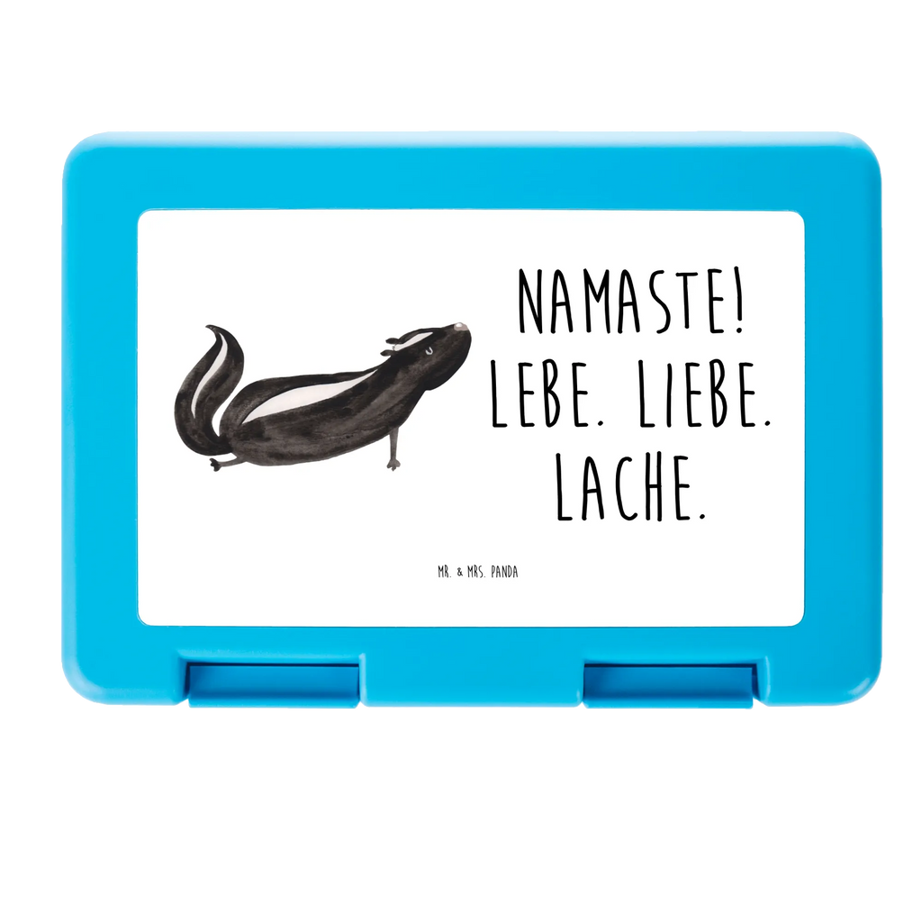 Pudełko na kanapki skunks Joga Brotbox, Snackbox, Lunch box, Butterbrotdose, Brotzeitbox, Stinktier, Skunk, Wildtier, Raubtier, Stinker, Stinki, Yoga, Namaste, Lebe, Liebe, Lache