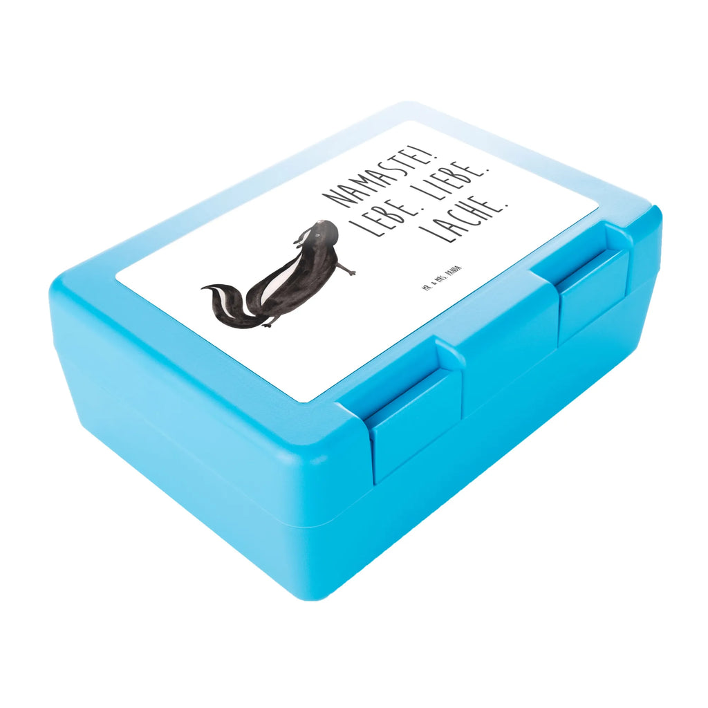 Pudełko na kanapki skunks Joga Brotbox, Snackbox, Lunch box, Butterbrotdose, Brotzeitbox, Stinktier, Skunk, Wildtier, Raubtier, Stinker, Stinki, Yoga, Namaste, Lebe, Liebe, Lache