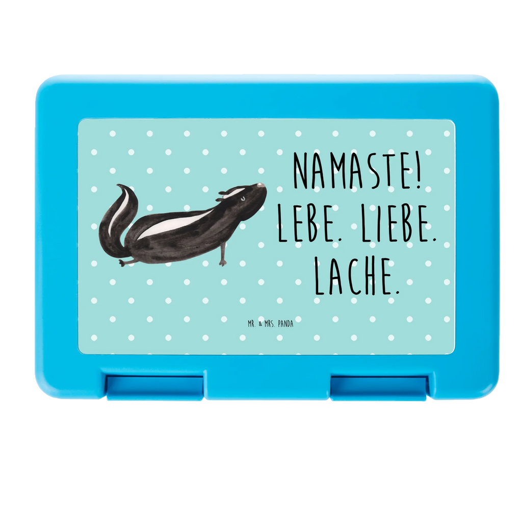 Pudełko na kanapki skunks Joga Brotbox, Snackbox, Lunch box, Butterbrotdose, Brotzeitbox, Stinktier, Skunk, Wildtier, Raubtier, Stinker, Stinki, Yoga, Namaste, Lebe, Liebe, Lache