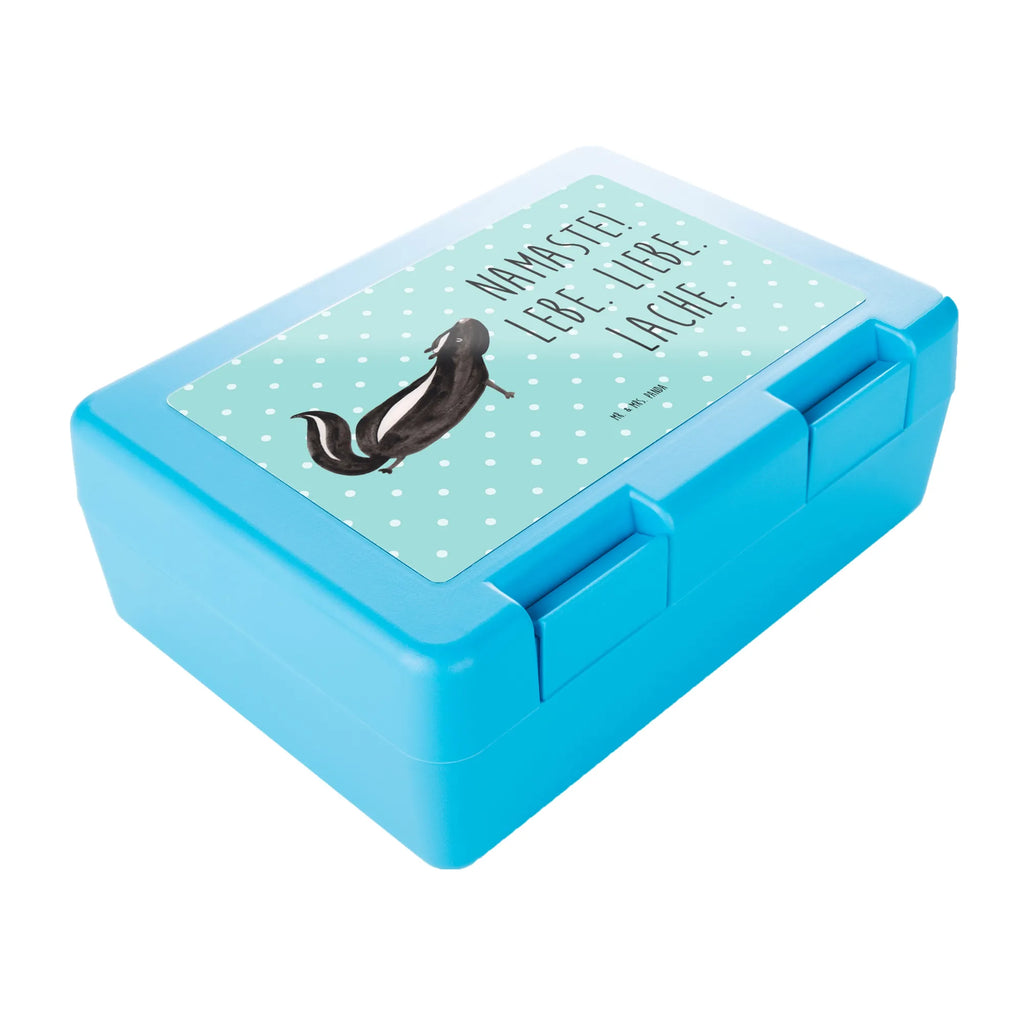 Pudełko na kanapki skunks Joga Brotbox, Snackbox, Lunch box, Butterbrotdose, Brotzeitbox, Stinktier, Skunk, Wildtier, Raubtier, Stinker, Stinki, Yoga, Namaste, Lebe, Liebe, Lache