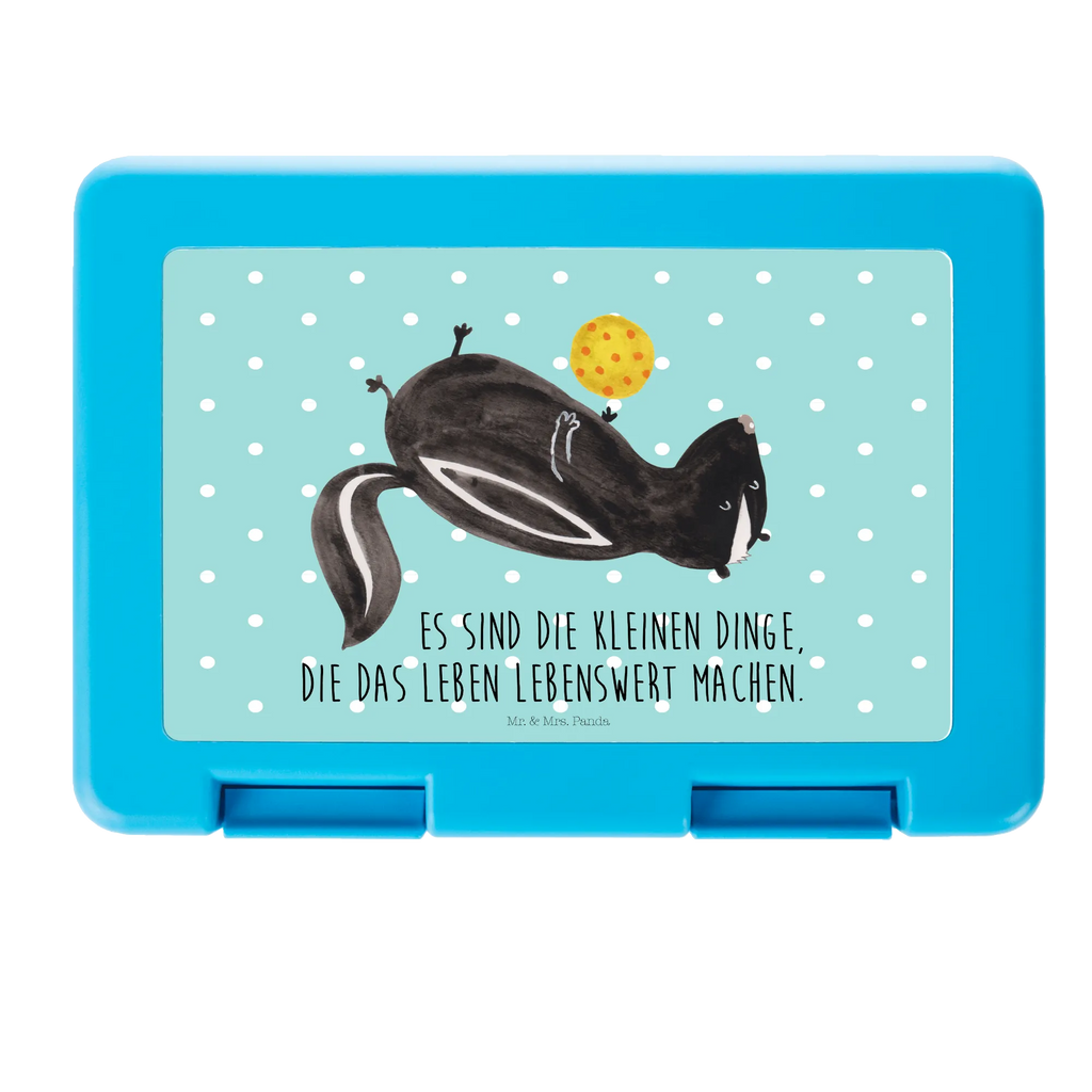 Pudełko na kanapki skunks piłka Brotbox, Snackbox, Lunch box, Butterbrotdose, Brotzeitbox, Stinktier, Skunk, Wildtier, Raubtier, Stinker, Stinki, verspielt, Weisheit