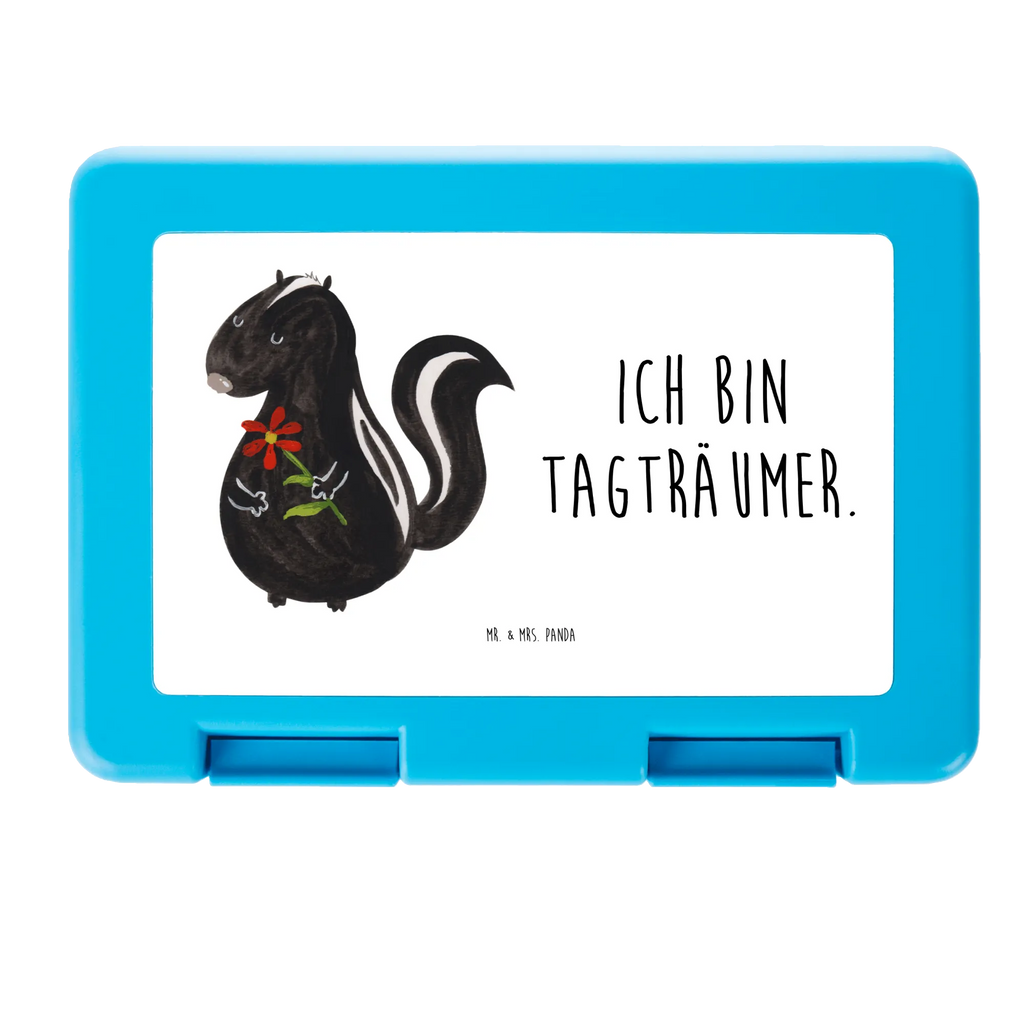 Pudełko na kanapki skunks kwiat Brotbox, Snackbox, Lunch box, Butterbrotdose, Brotzeitbox, Stinktier, Skunk, Wildtier, Raubtier, Stinker, Stinki, Tagträumer, verträumt, Dreams, Träume