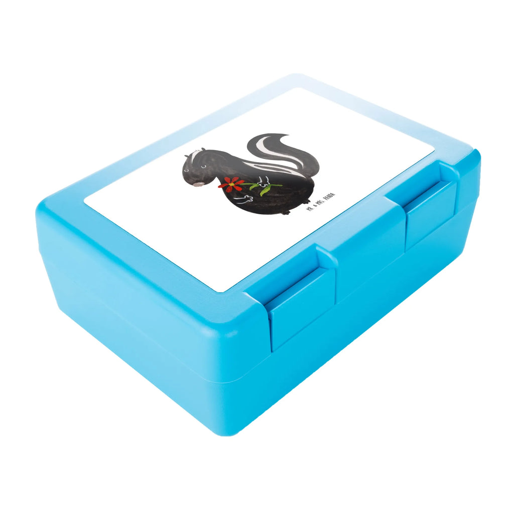 Pudełko na kanapki skunks kwiat Brotbox, Snackbox, Lunch box, Butterbrotdose, Brotzeitbox, Stinktier, Skunk, Wildtier, Raubtier, Stinker, Stinki, Tagträumer, verträumt, Dreams, Träume