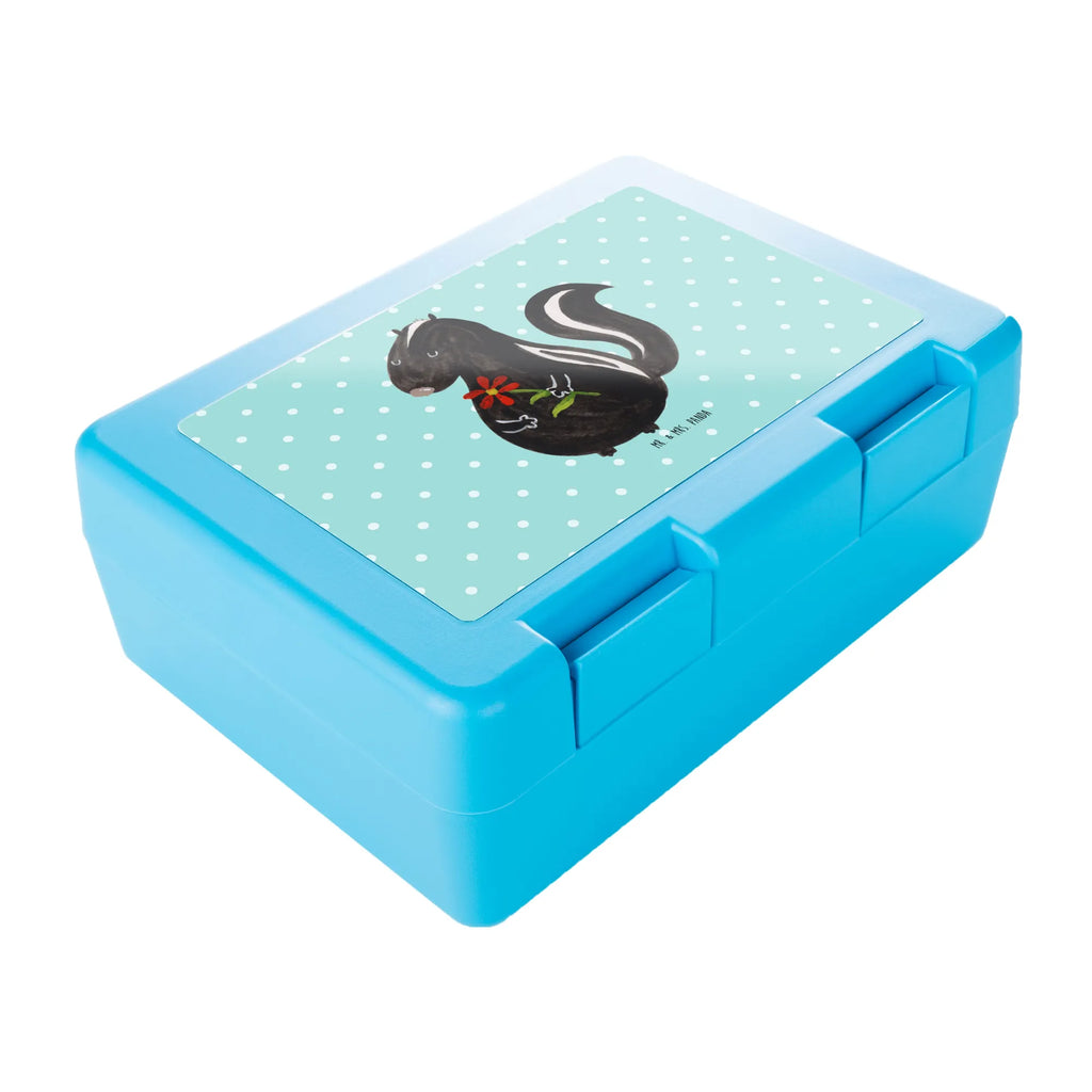 Pudełko na kanapki skunks kwiat Brotbox, Snackbox, Lunch box, Butterbrotdose, Brotzeitbox, Stinktier, Skunk, Wildtier, Raubtier, Stinker, Stinki, Tagträumer, verträumt, Dreams, Träume