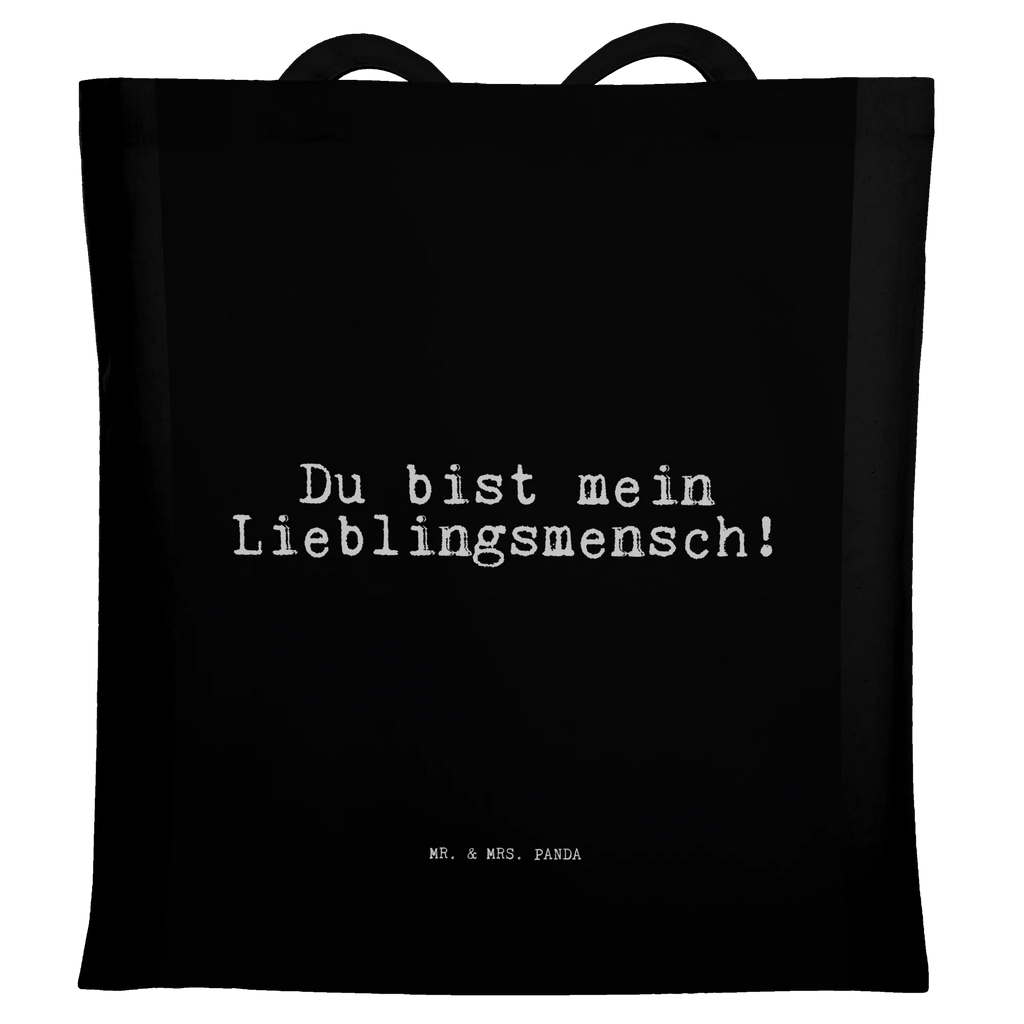 Tote bag Du bist mein Lieblingsmensch! cloth bag, shoulder bag, shopper, shopping bag, pouch, cotton bag, bag, Carrier bag, jute bag, saying, sayings, funny, wisdom, quotes, Sayings Proverbs Wisdom Quotes Funny Wisdom Words