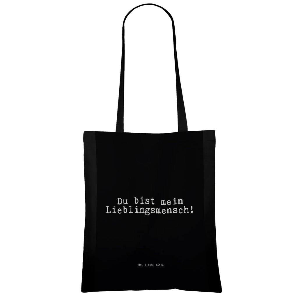 Tote bag Du bist mein Lieblingsmensch! cloth bag, shoulder bag, shopper, shopping bag, pouch, cotton bag, bag, Carrier bag, jute bag, saying, sayings, funny, wisdom, quotes, Sayings Proverbs Wisdom Quotes Funny Wisdom Words