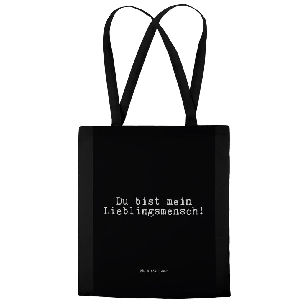 Tote bag Du bist mein Lieblingsmensch! cloth bag, shoulder bag, shopper, shopping bag, pouch, cotton bag, bag, Carrier bag, jute bag, saying, sayings, funny, wisdom, quotes, Sayings Proverbs Wisdom Quotes Funny Wisdom Words