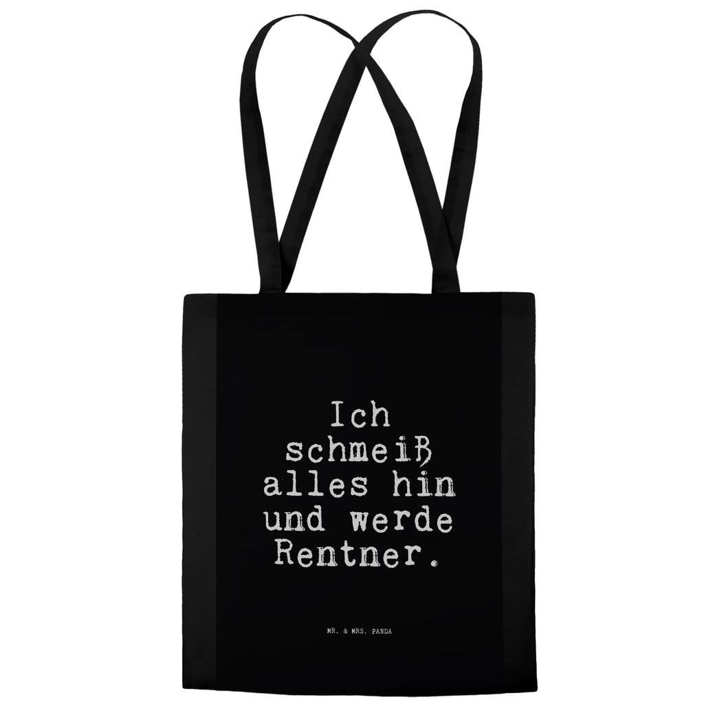 Tragetasche Ich schmeiß alles hin... Shopper, Badetasche, Strandtasche, Beutel, Beuteltasche, Tragetasche, Umhängetasche, Jutetasche, Laptoptasche, Jutebeutel, Tasche, Einkaufstasche, Schultertasche, Stoffbeutel, Stofftasche, Einkaufstüte, Spruch, Sprüche, lustige Sprüche, Weisheiten, Zitate, Spruch Geschenke, Spruch Sprüche Weisheiten Zitate Lustig Weisheit Worte
