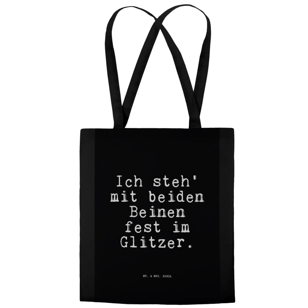 Tragetasche Ich steh' mit beiden... Tasche, Schultertasche, Stofftasche, Laptoptasche, Jutetasche, Umhängetasche, Beutel, Badetasche, Beuteltasche, Einkaufstüte, Shopper, Stoffbeutel, Jutebeutel, Einkaufstasche, Tragetasche, Strandtasche, Spruch, Sprüche, lustige Sprüche, Weisheiten, Zitate, Spruch Geschenke, Spruch Sprüche Weisheiten Zitate Lustig Weisheit Worte